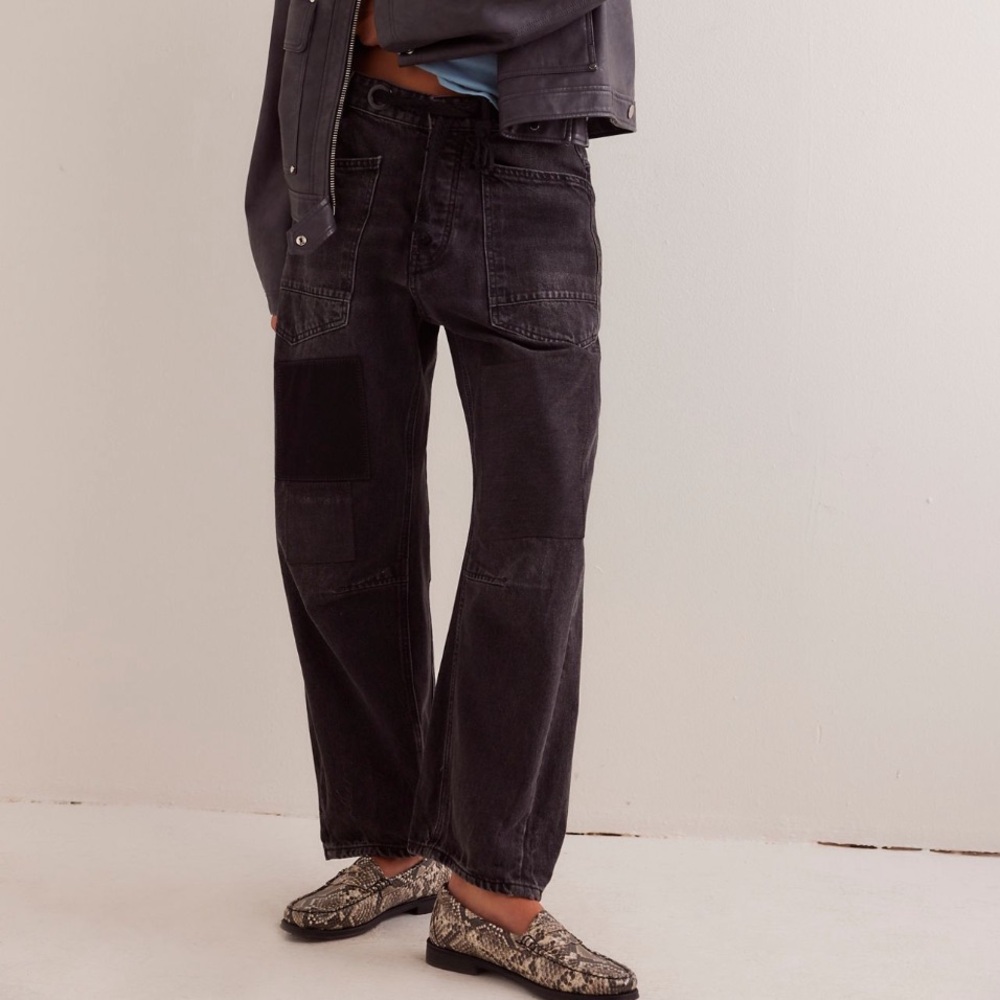 Free People Moxie Pull On Barrel Jeans We The Free